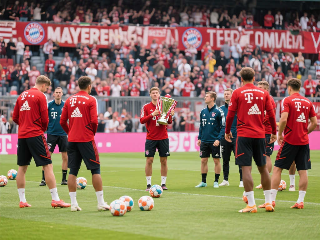 拜仁官方：约350名球迷参与公开训练共庆球队夺冠